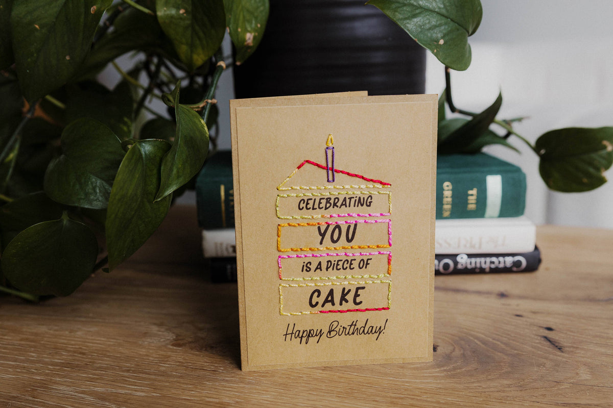 Celebrating You (Birthday Cake) Greeting Card