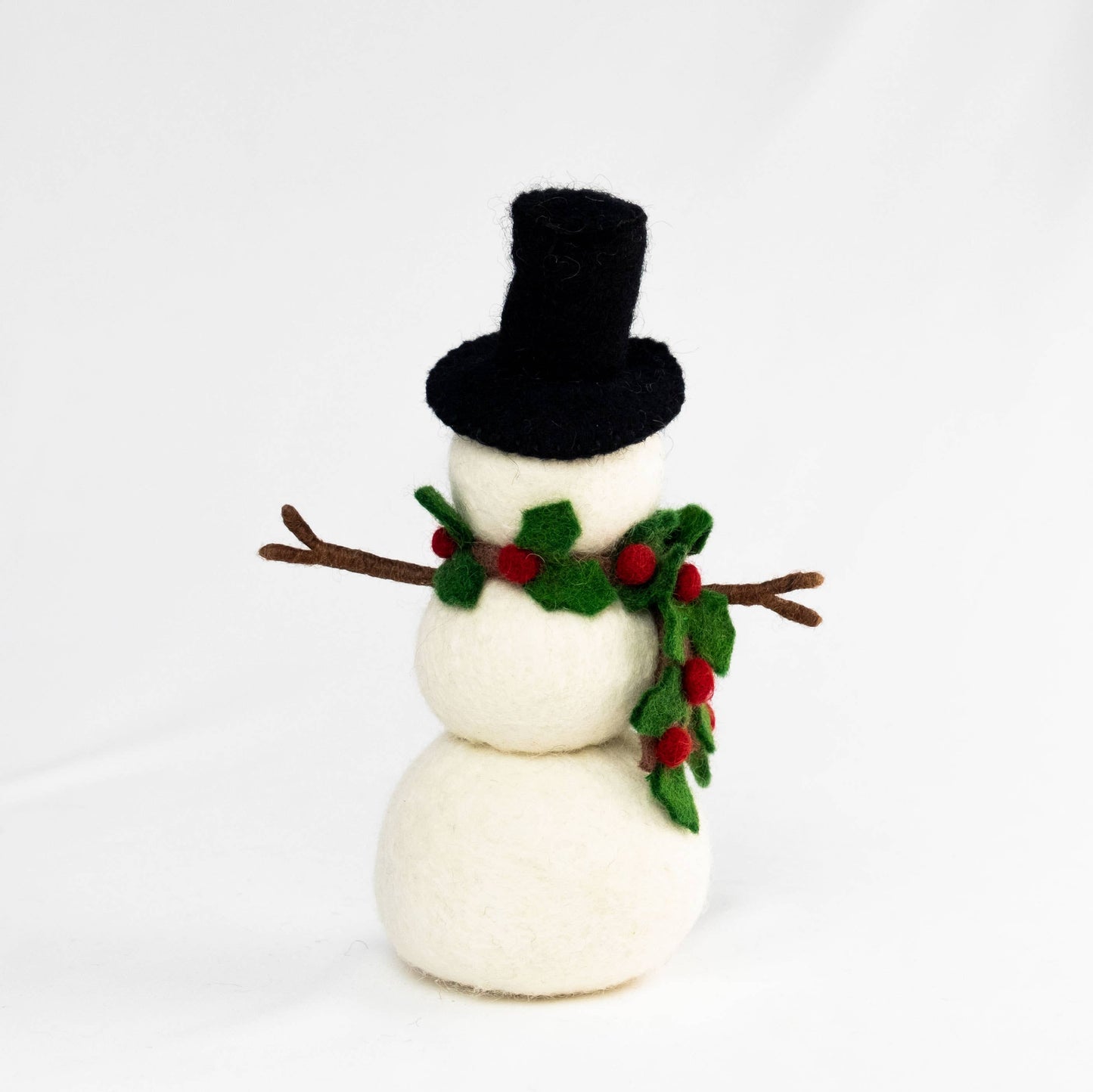 Felt Snowman - Holly Scarf
