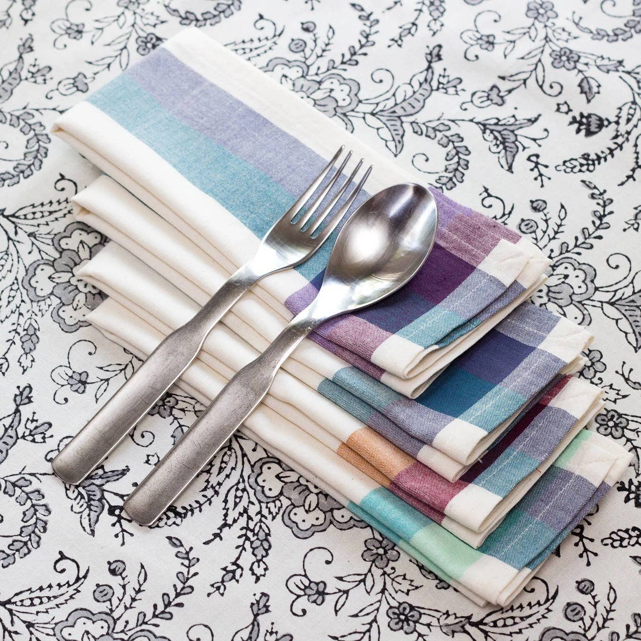 Handwoven Cotton Napkin Set (4) - Clove