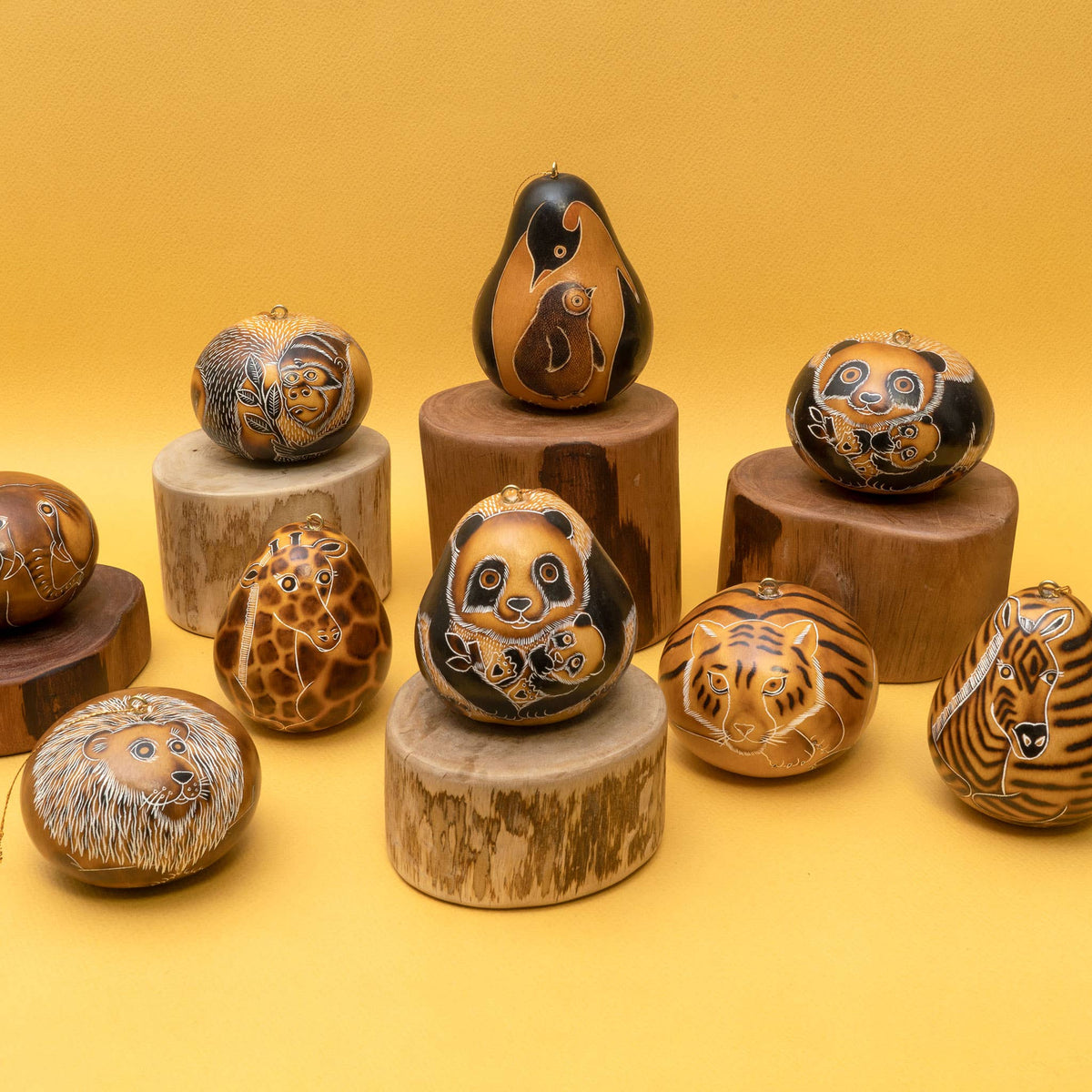 Gourd Ornament - Wild Zoo Assorted