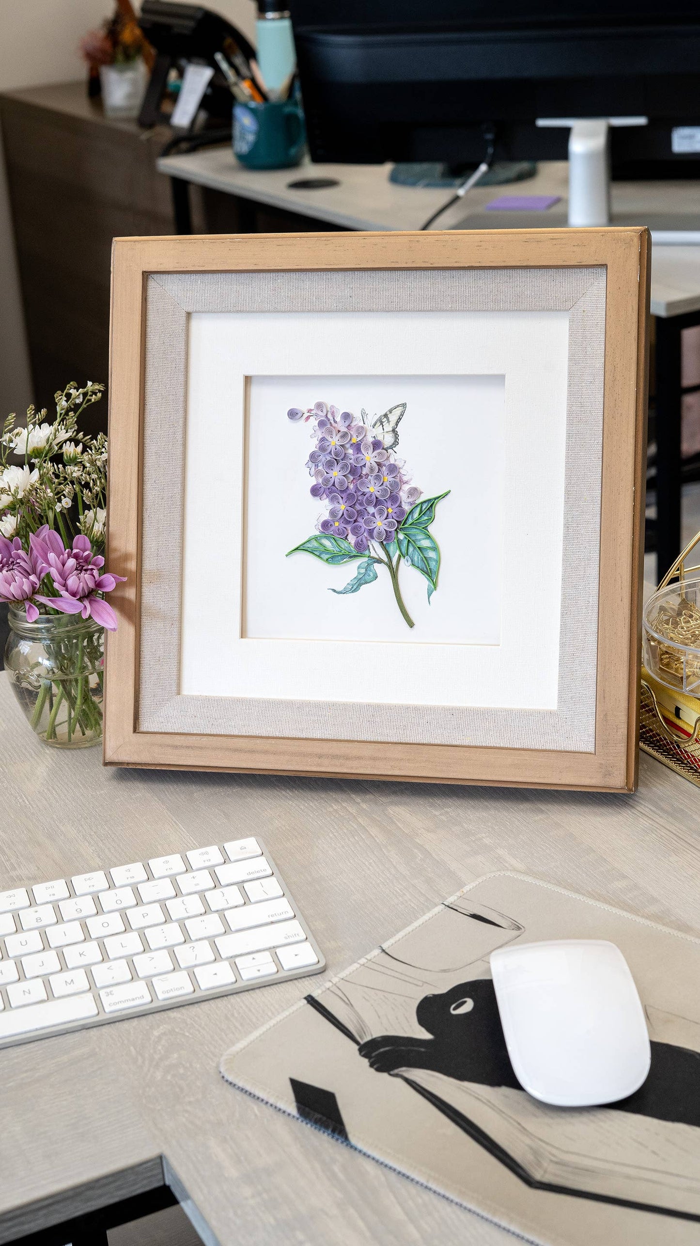 Quilled Lilac Flowers