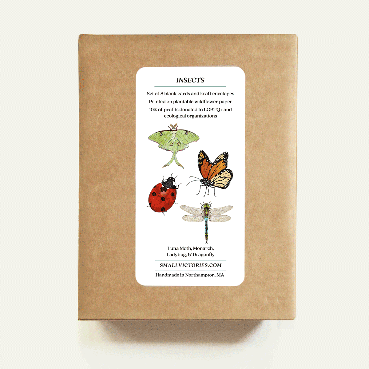 Insect Card Set (8) - Plantable Wildflower Seed Paper