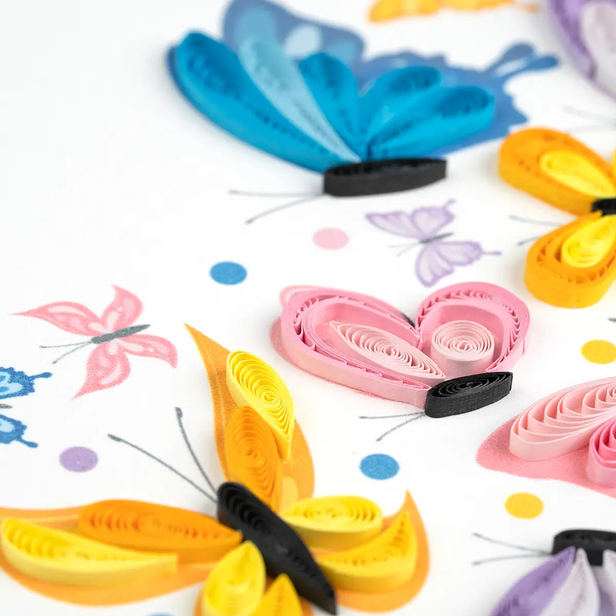 Quilled Butterfly Heart Greeting Card