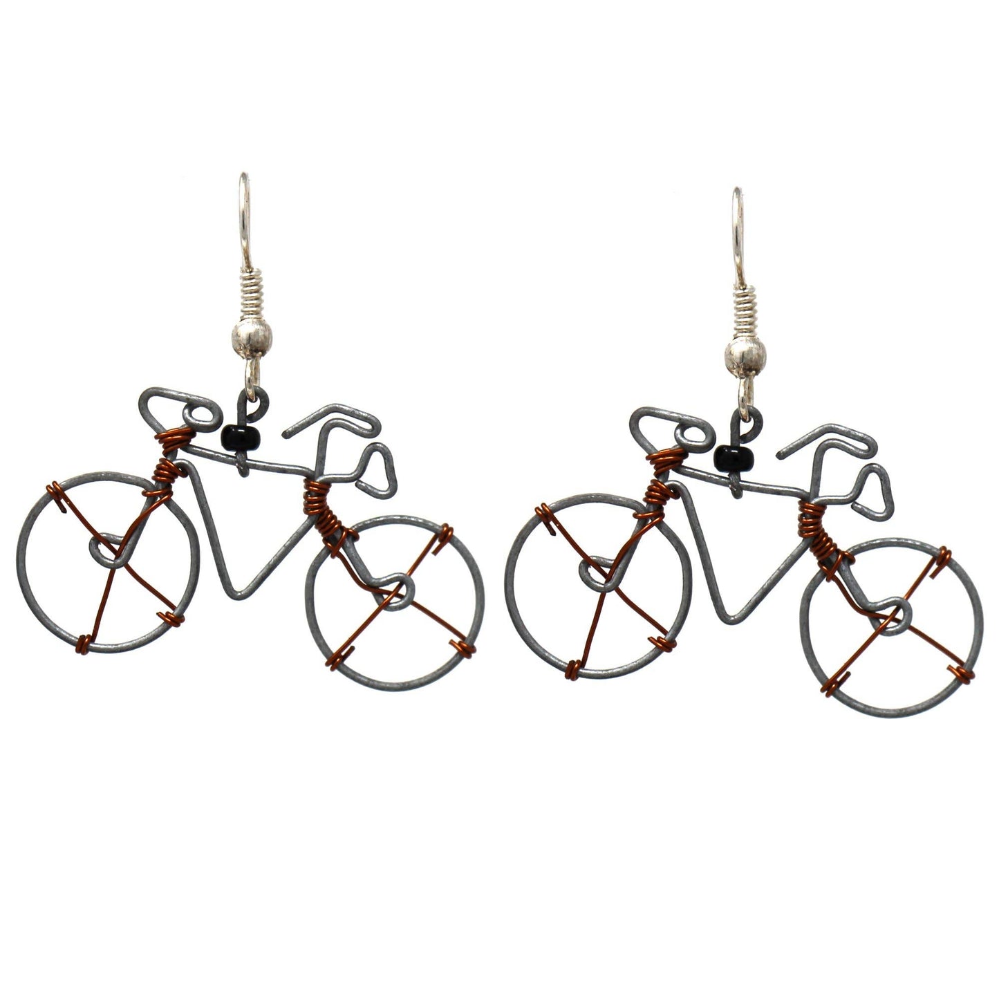 Wire Bicycle/Bike Earrings