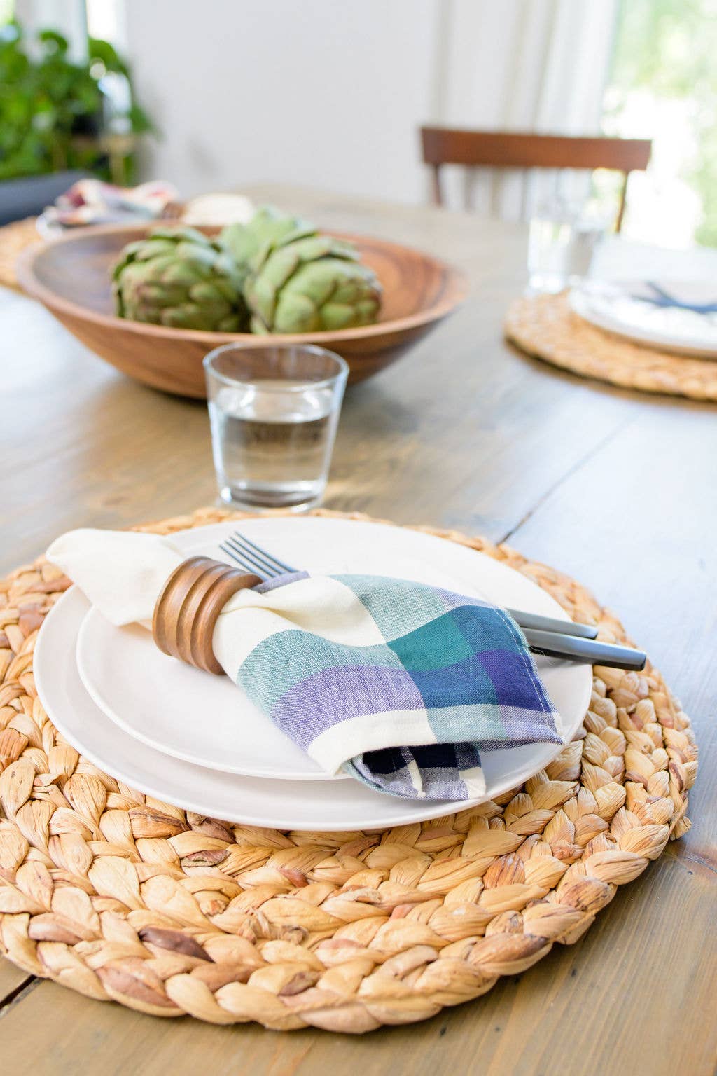 Handwoven Cotton Napkin Set (4) - Clove