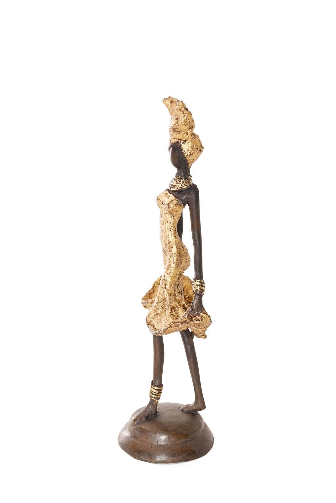 Momentum Burkina Bronze Sculpture - Gold