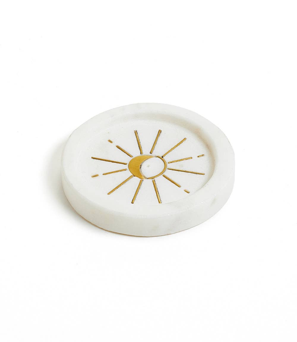 Indukala Round Moon Incense Holder
