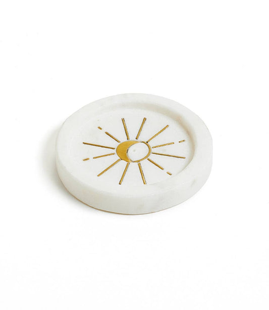 Indukala Round Moon Incense Holder