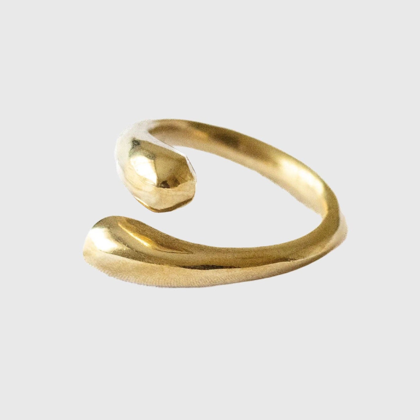 Sana Brass Adjustable Wrap Ring
