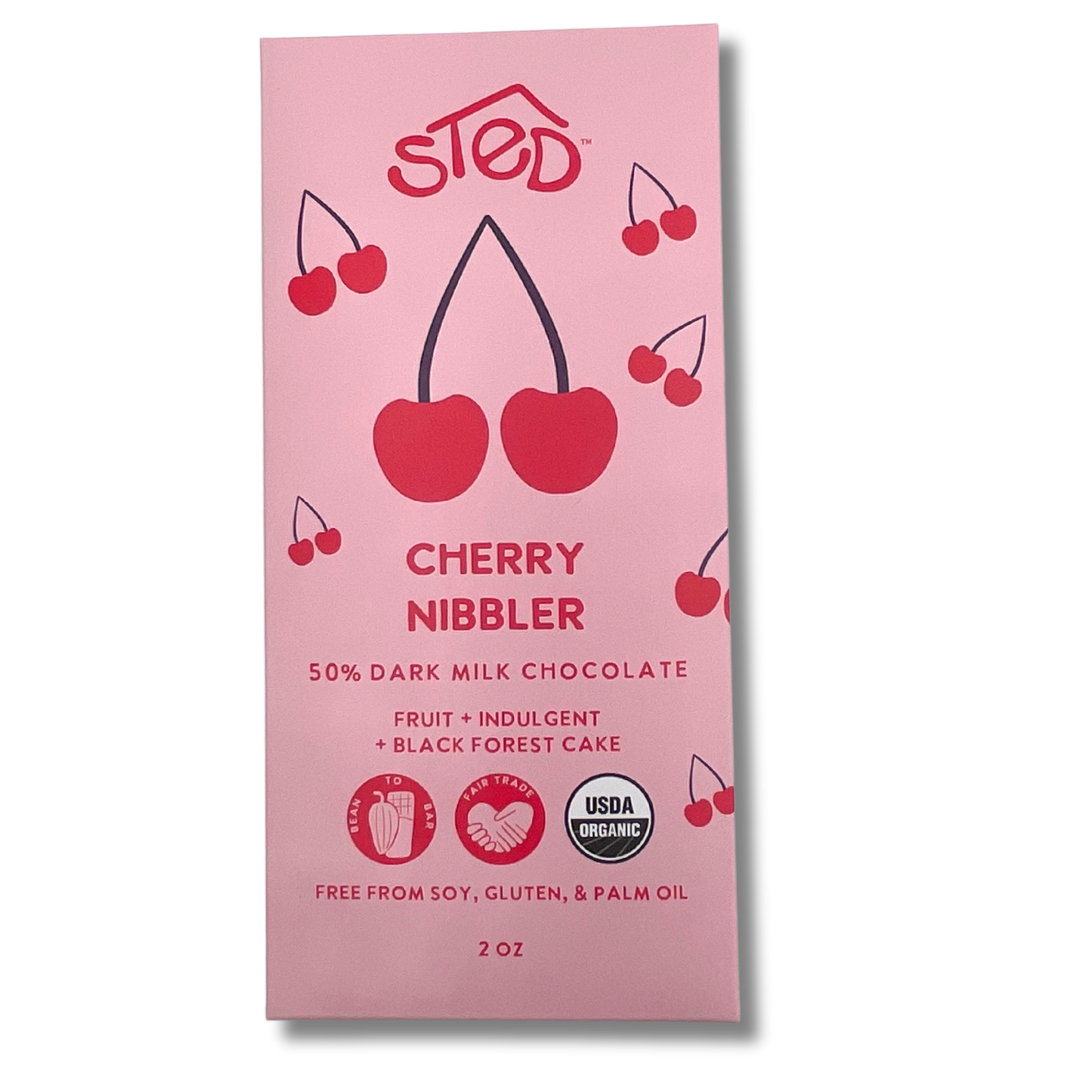 Cherry Nibbler Dark Chocolate Bar