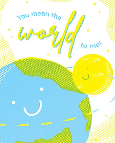 Mean The World Love Card