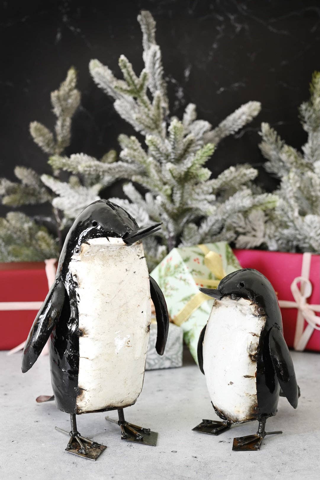 Penguin Recycled Metal Sculpture