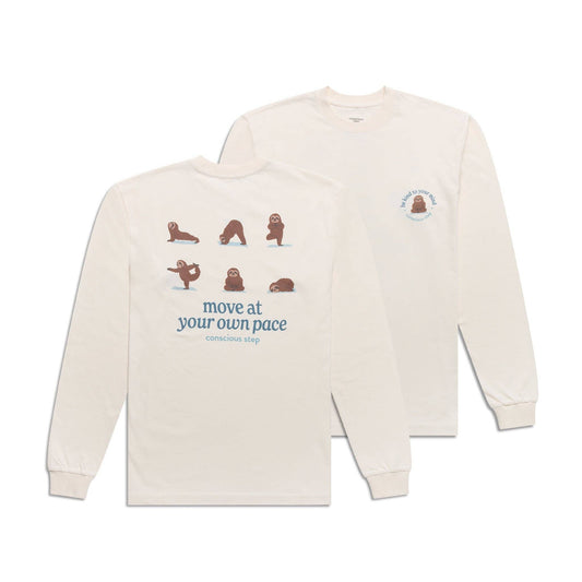 Move at Your Own Pace Long Sleeve T-Shirt | Organic Cotton