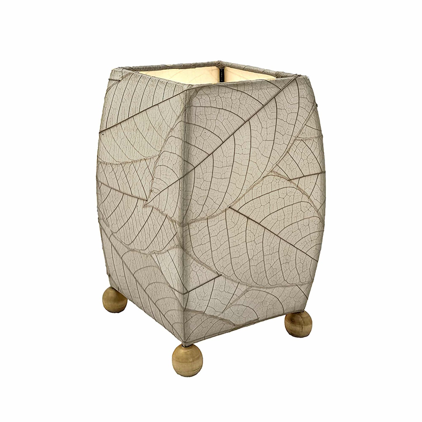 Mini Square Cocoa Leaf Lamp - Gray