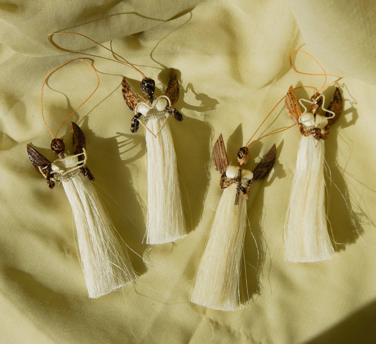 Sisal Angel Ornament - Assorted