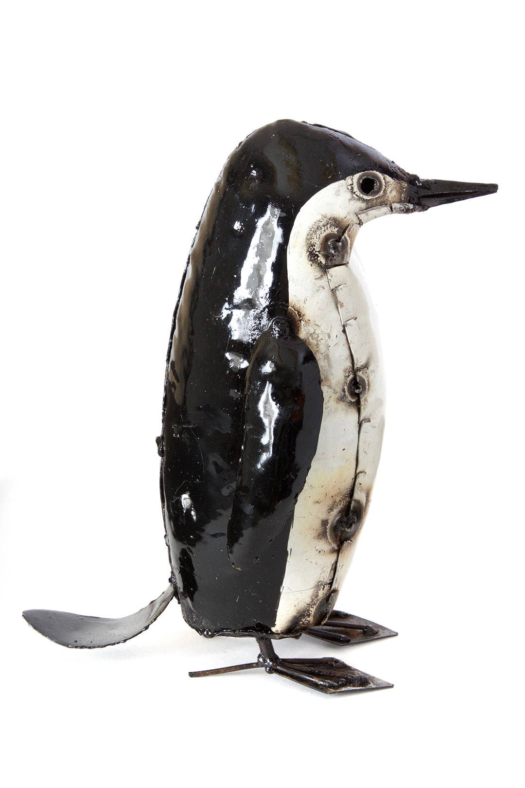 Penguin Recycled Metal Sculpture
