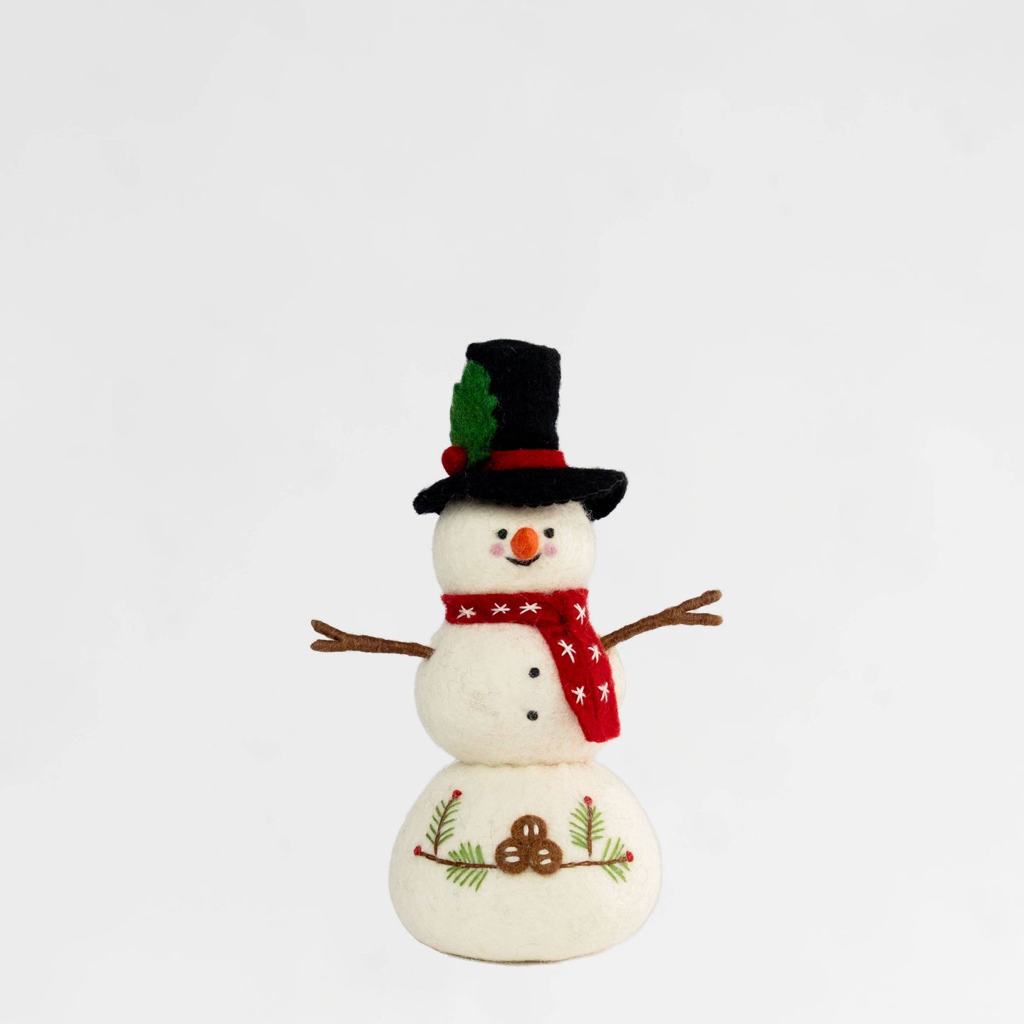 Felt Snowman - Red Scarf