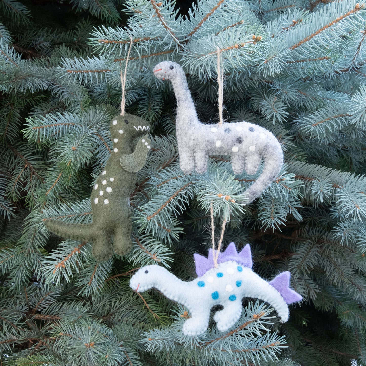 Felt Dinosaur Ornament - Assorted