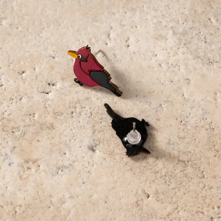 Carmesi Cardinal Gourd Earrings