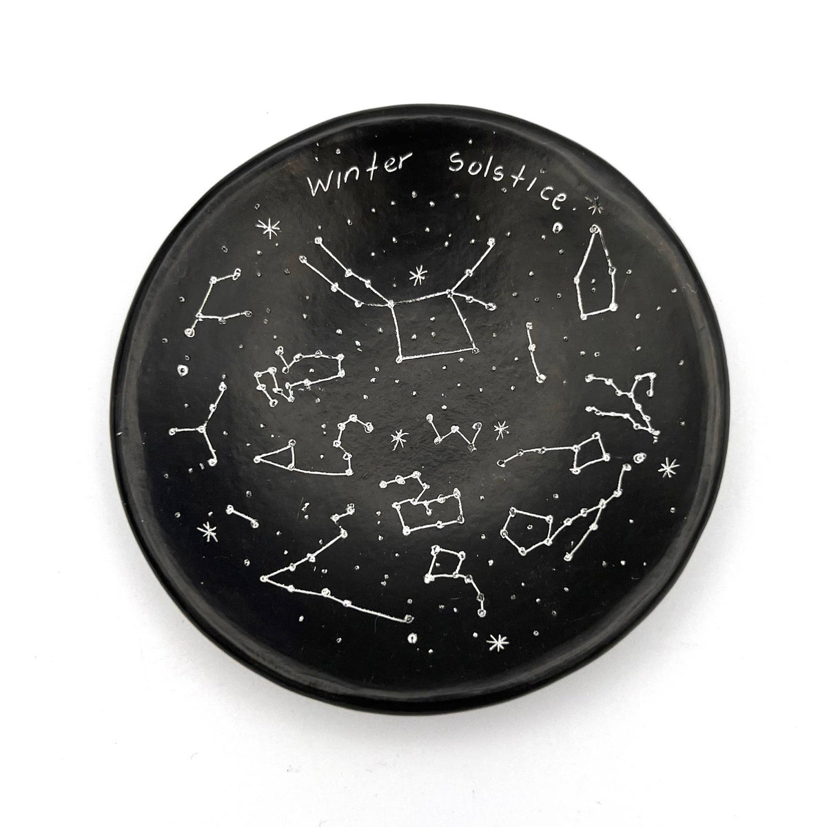Winter Solstice Constellations Ceramic Dish
