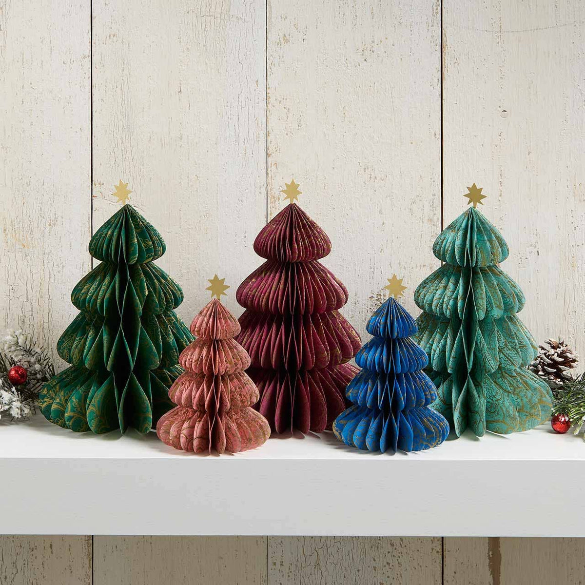 Paper Paisley Christmas Trees