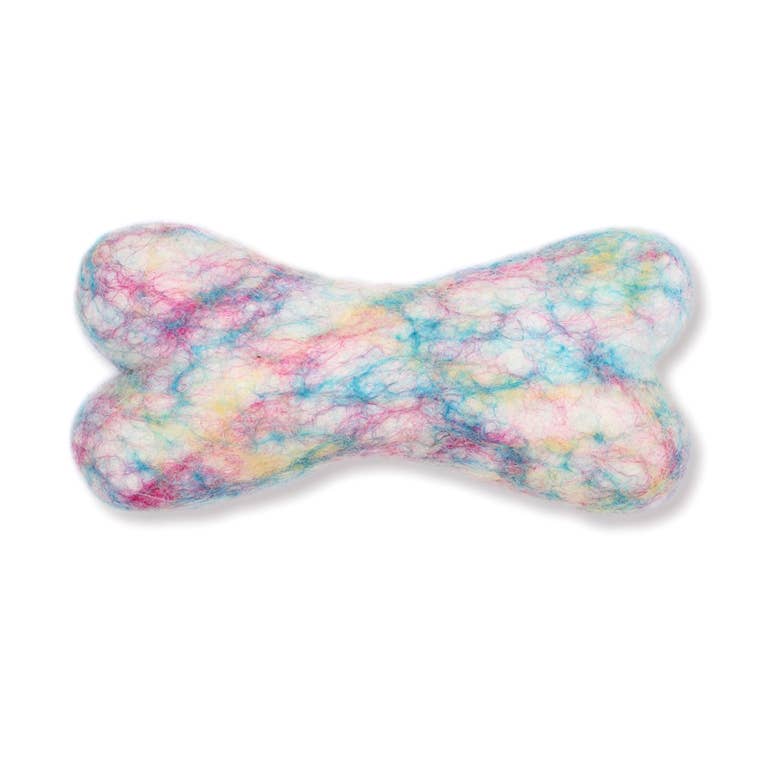 Patterned Eco Wool Dog Toys