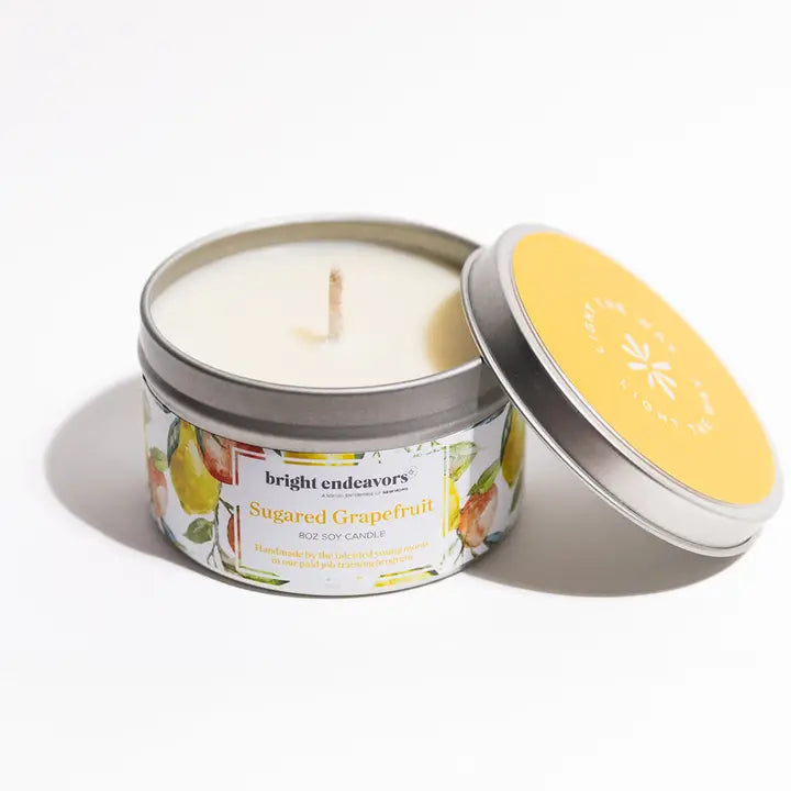 4oz Tin Soy Candle - Sugared Grapefruit