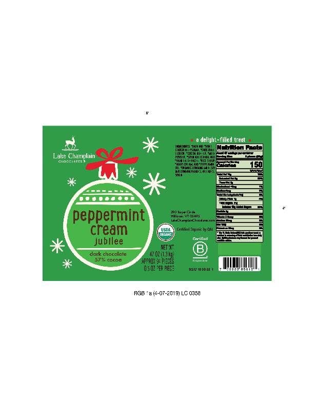 Peppermint Cream Organic Jubilee Bites