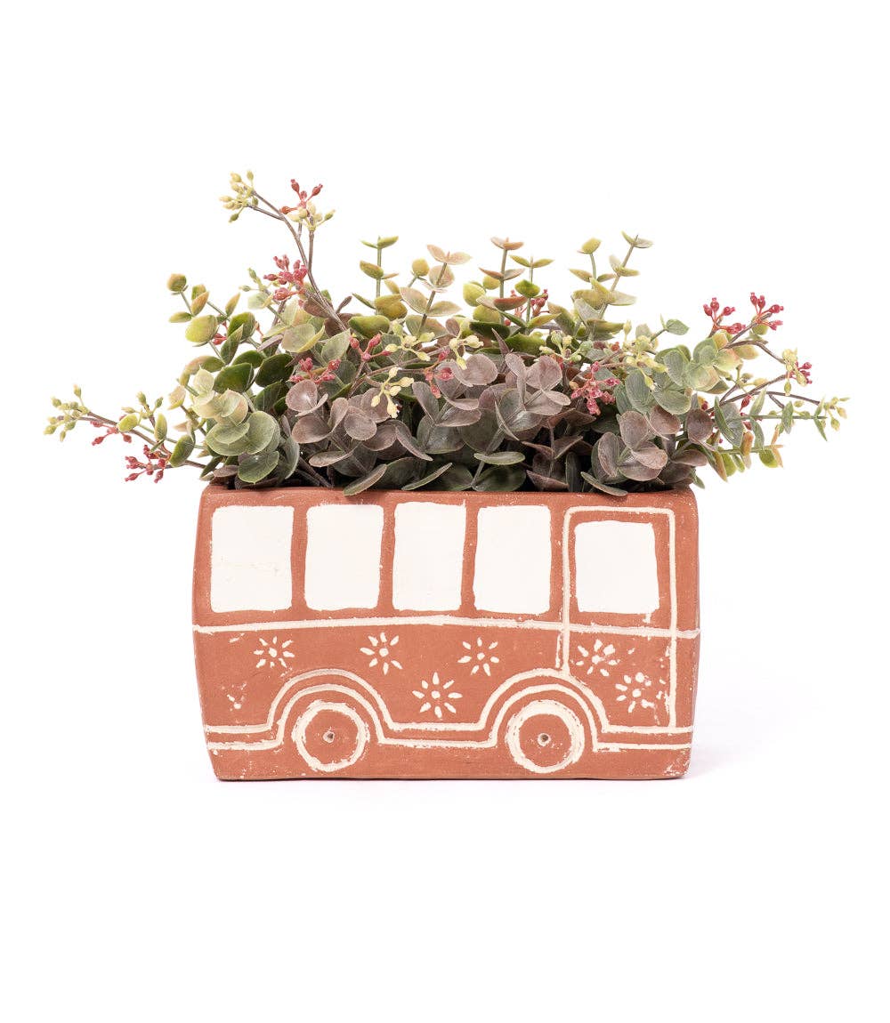 Vasanta Terracotta Planter - Bus