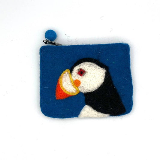 Atlantic Puffin Felt Coin Purse