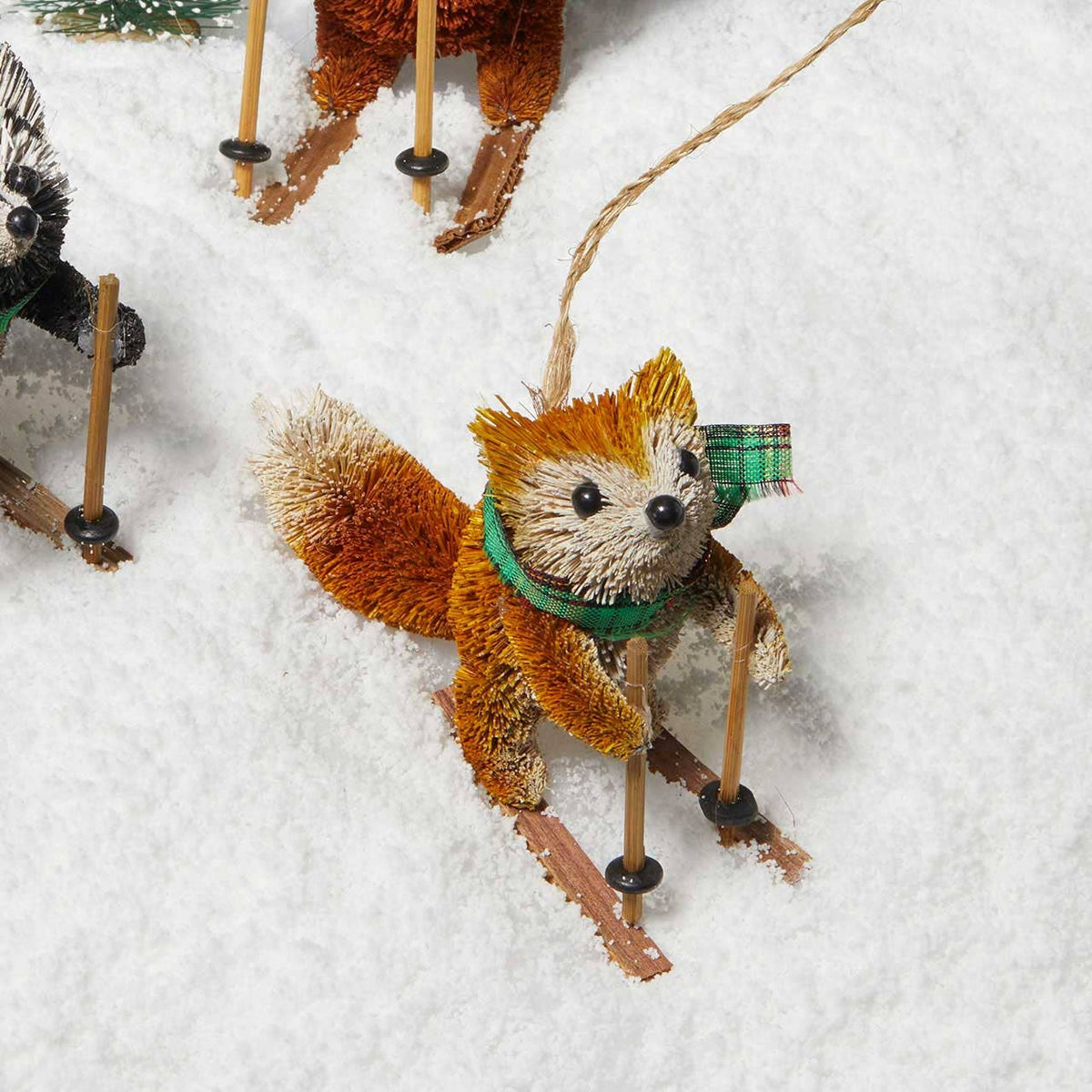 Skiing Buri Fox Ornament