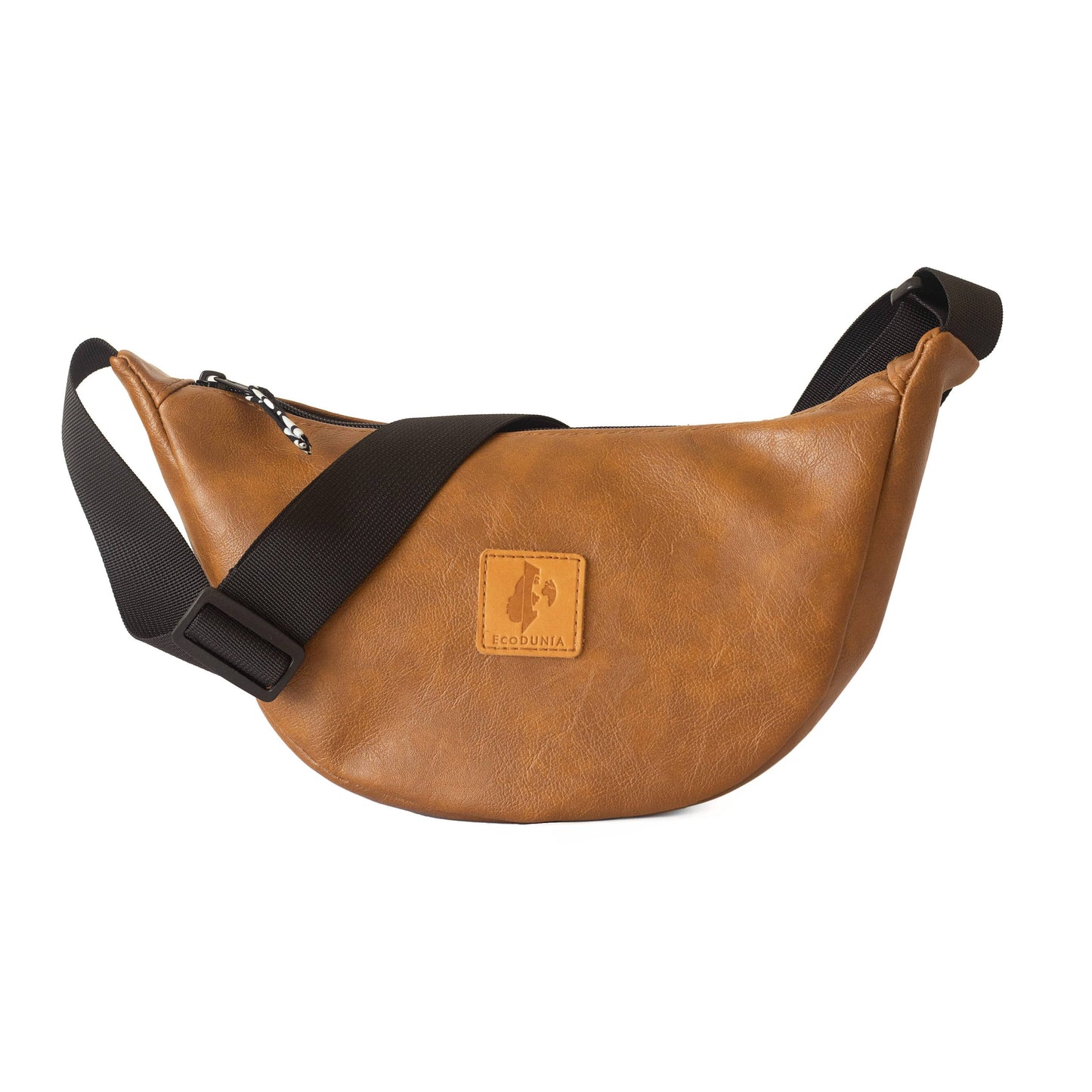 Round Mini Shoulder Bag – Vegan Leather, Assorted Colors