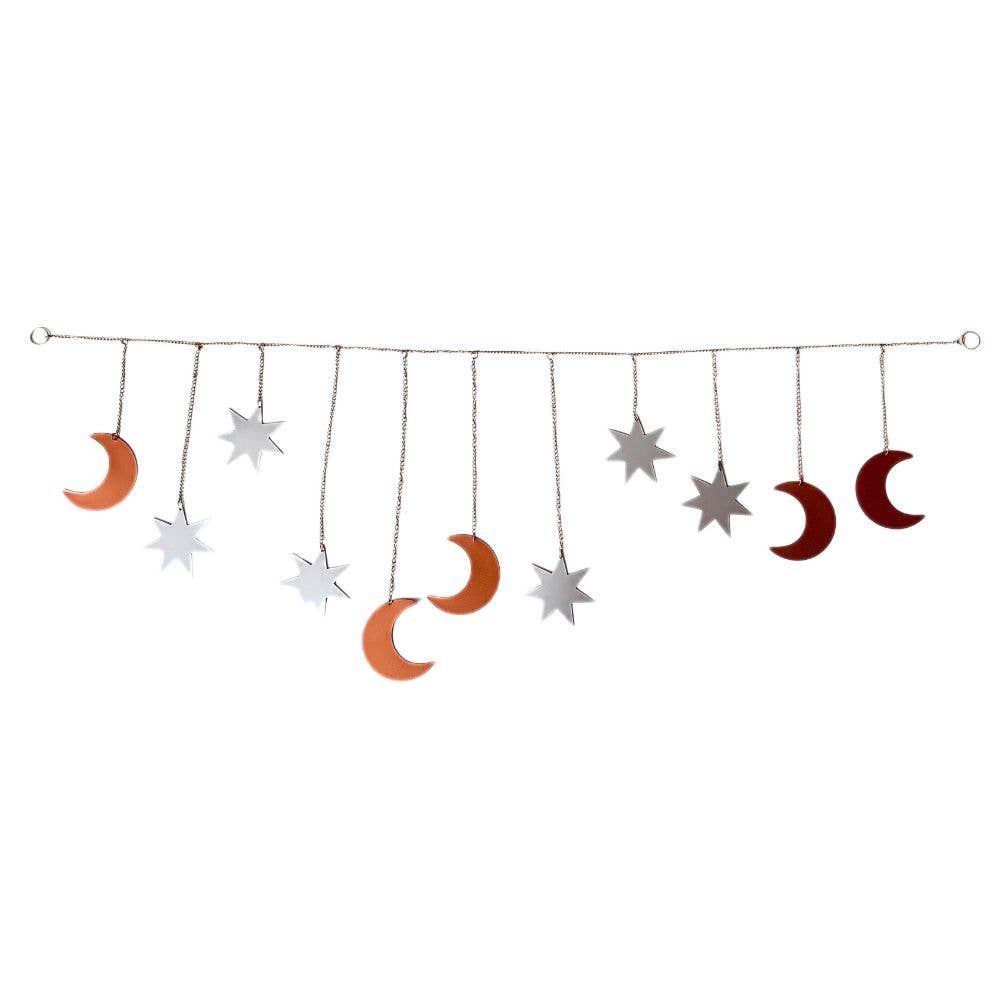 Celestial Moon & Star Iron Garland