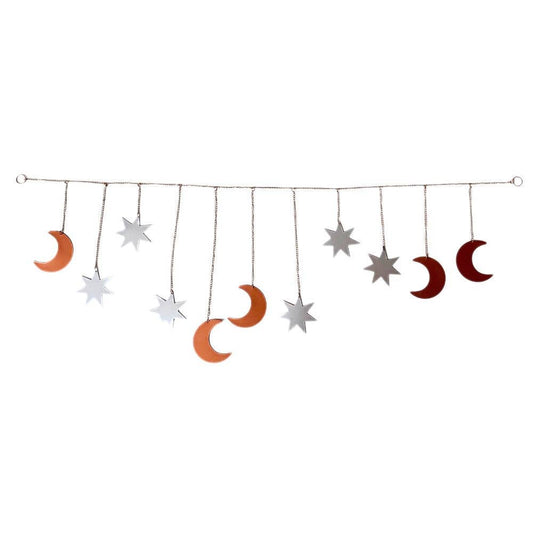 Celestial Moon & Star Iron Garland