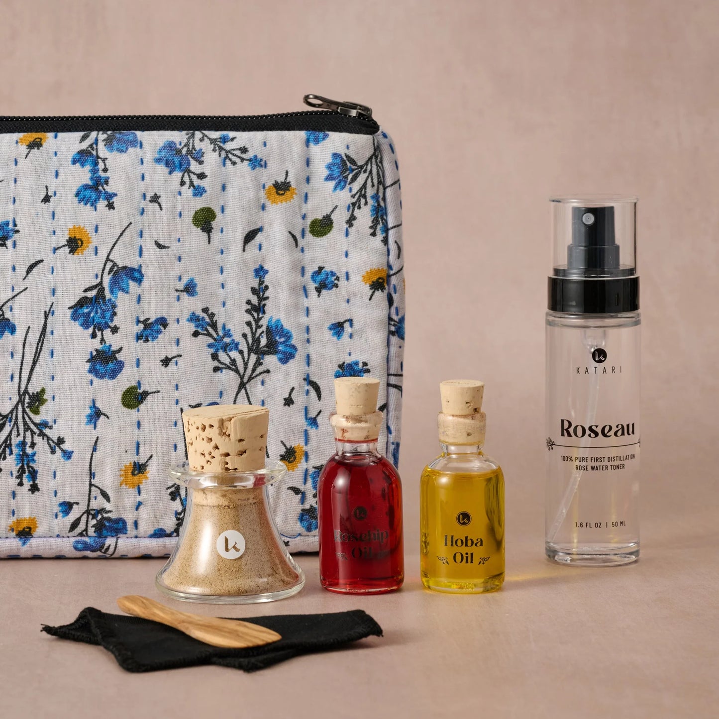 Katari Skincare Set w/ Cosmetic Bag